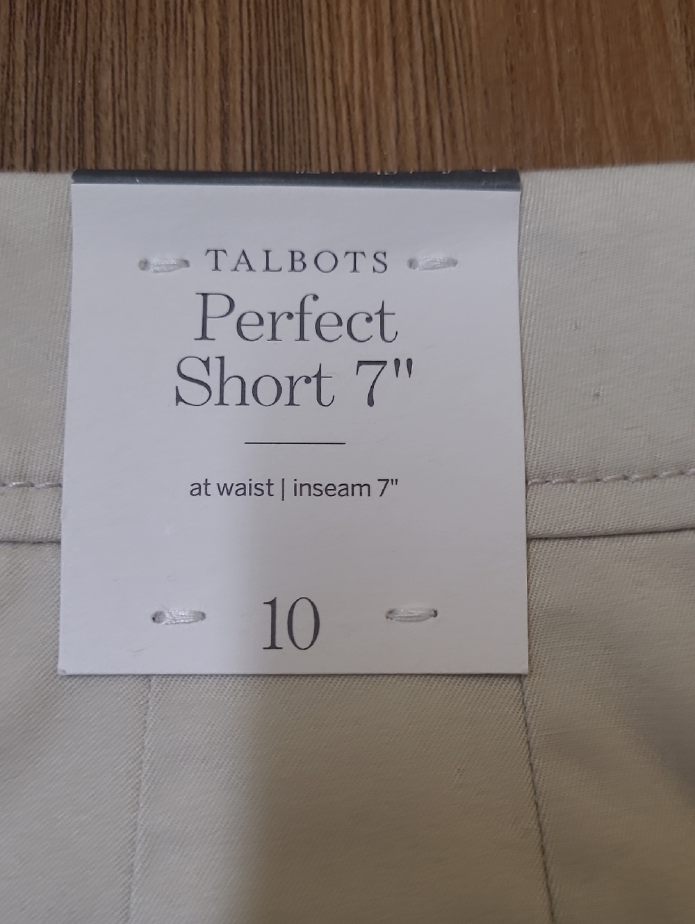 Talbots Light Beige Tailored Bermuda Shorts - Picture 9 of 11
